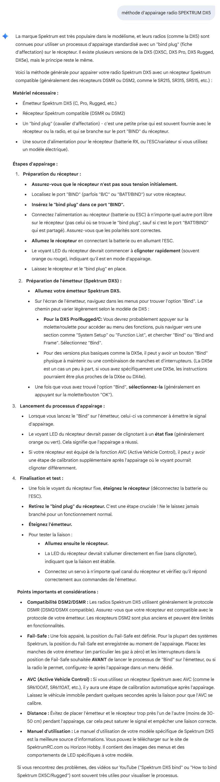 Méthode d'appairage